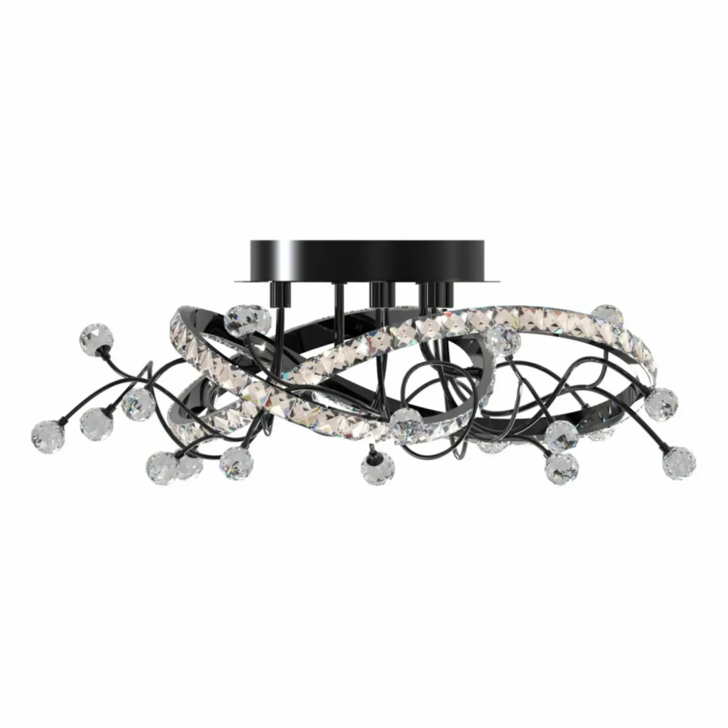 Best Sklep Kaja Nietuzinkowa, czarna lampa sufitowa MX3481-1S-3BCT MAIA | Kaja