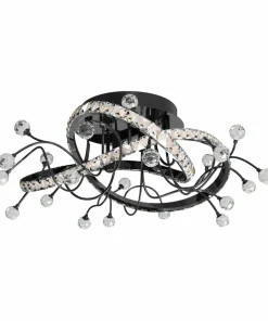 Best Sklep Kaja Nietuzinkowa, czarna lampa sufitowa MX3481-1S-3BCT MAIA | Kaja