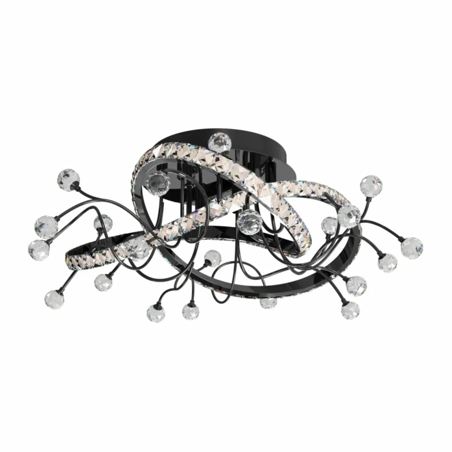 Best Sklep Kaja Nietuzinkowa, czarna lampa sufitowa MX3481-1S-3BCT MAIA | Kaja