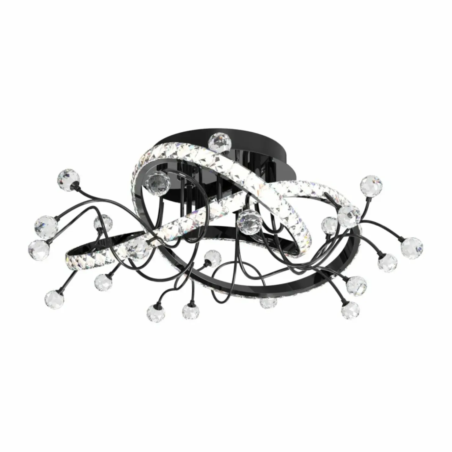 Best Sklep Kaja Nietuzinkowa, czarna lampa sufitowa MX3481-1S-3BCT MAIA | Kaja
