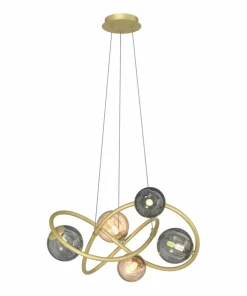 New Sklep Kaja Nietuzinkowa lampa wisząca do salonu MD4922-5-EGBDN ARLON | Kaja