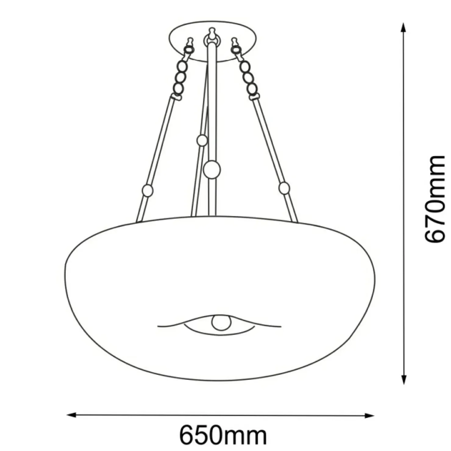Nietuzinkowa, ozdobna lampa wisząca ANT 8174 BUTTON | Kaja Oświetlenie*Sklep Kaja Clearance
