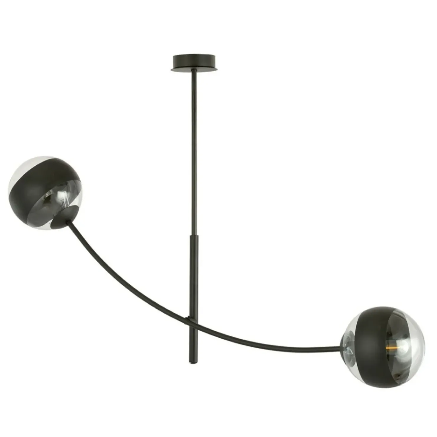 Best Sale Sklep Kaja Nietypowa lampa sufitowa z dwoma kloszami 1101/2 HUNTER | Kaja