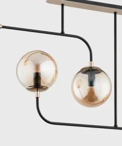 Best Sale Sklep Kaja Nietypowa lampa sufitowa z 4 szklanymi kloszami AL 63043 | Kaja