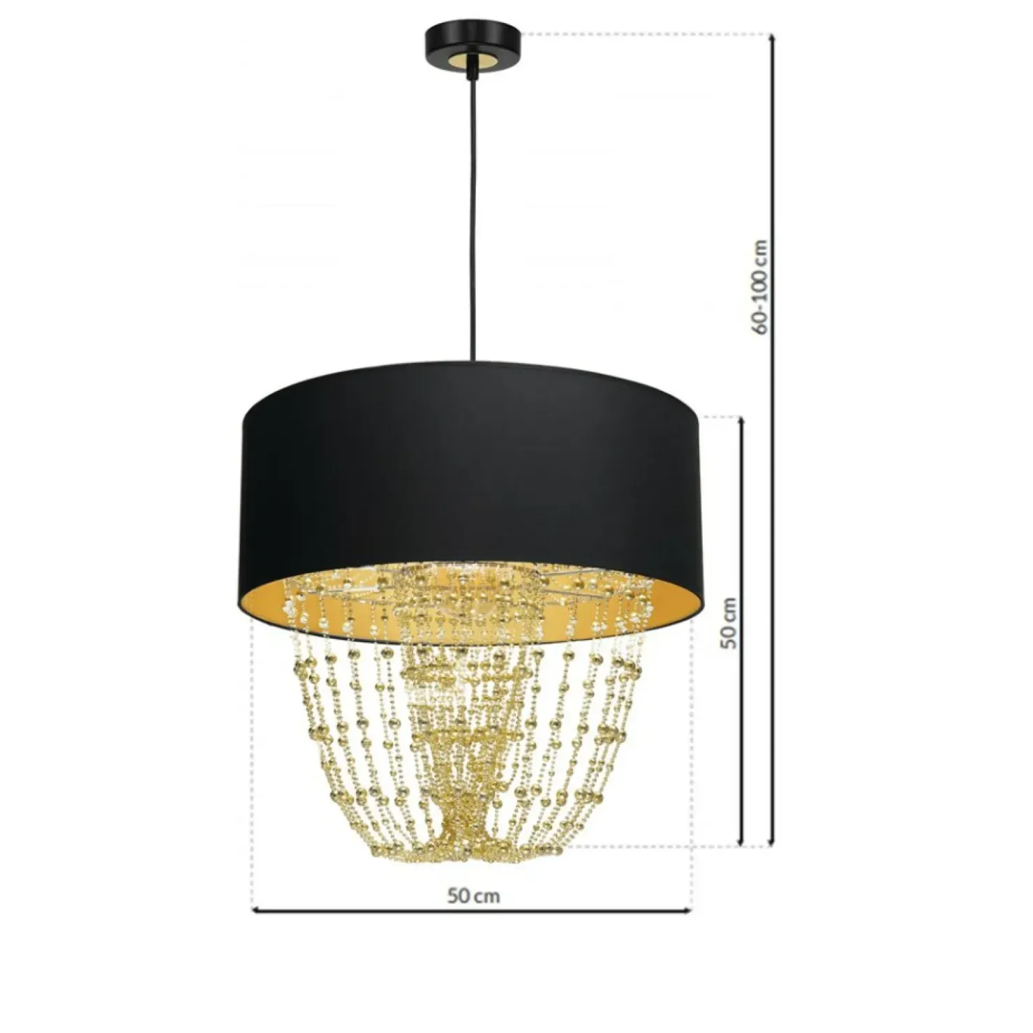 Niezwykle ozdobna lampa wisząca do salonu MLP6442 z serii ALMERIA | Kaja Oświetl*Sklep Kaja Store