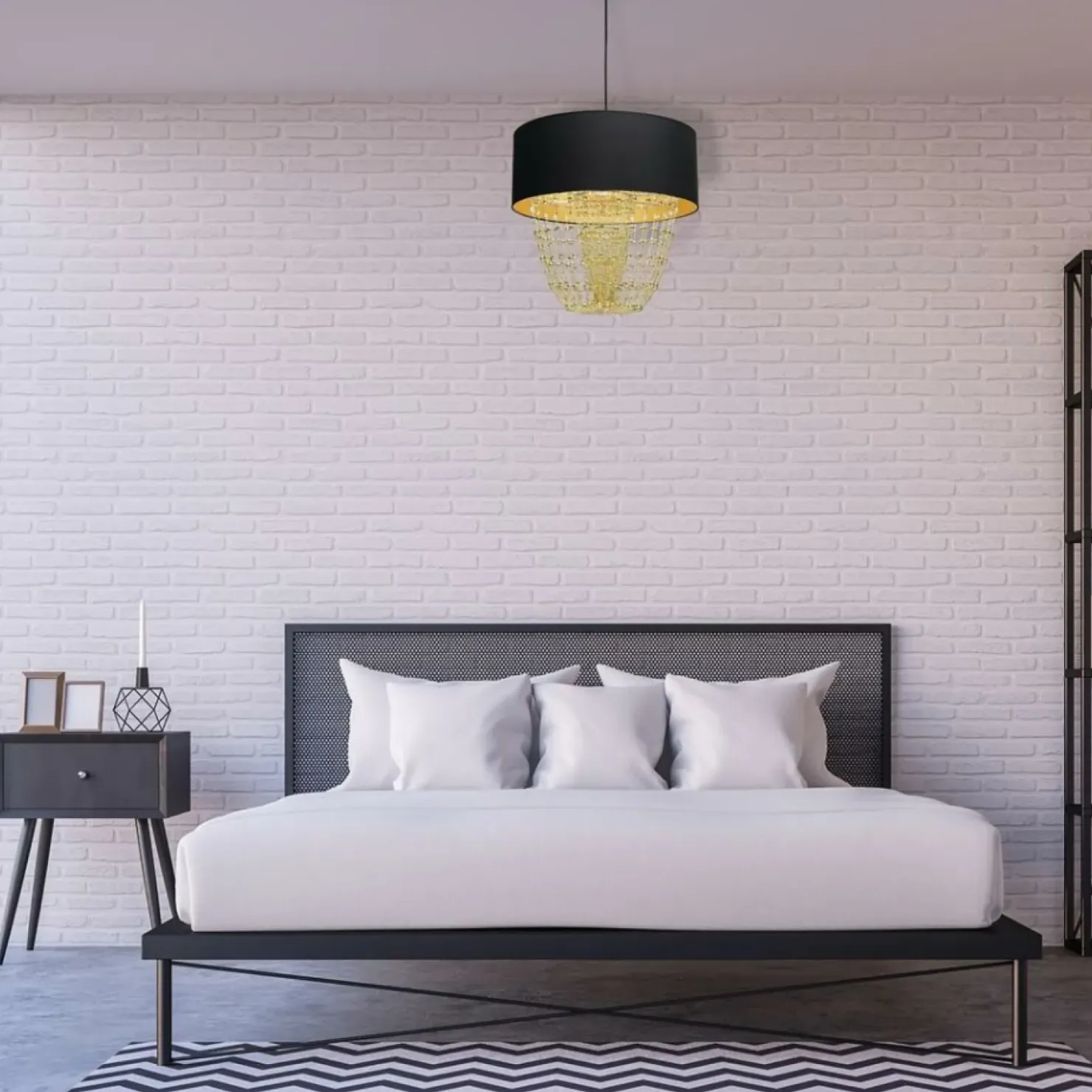 Niezwykle ozdobna lampa wisząca do salonu MLP6442 z serii ALMERIA | Kaja Oświetl*Sklep Kaja Store