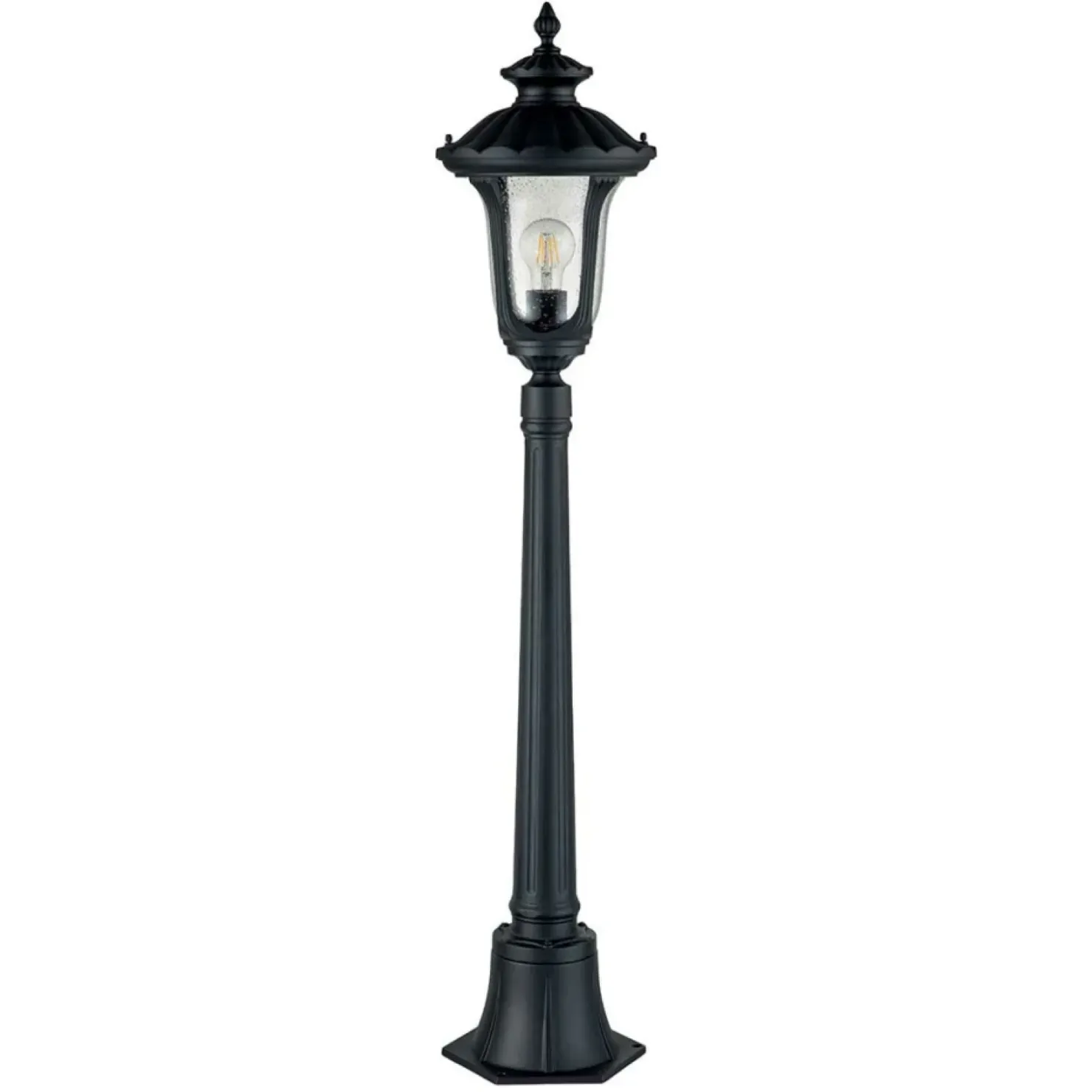 Niska lampa ogrodowa, wysokość 115cm CC4-S-BK z serii CHICAGO*Sklep Kaja Shop