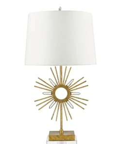 Nocna lampka stołowa z abażurem GN-SUN-KING-TL z serii SUN KING*Sklep Kaja Cheap