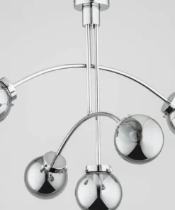 Shop Sklep Kaja Nowoczesna, chromowana lampa do salonu AL 27125 LUSCO | Kaja