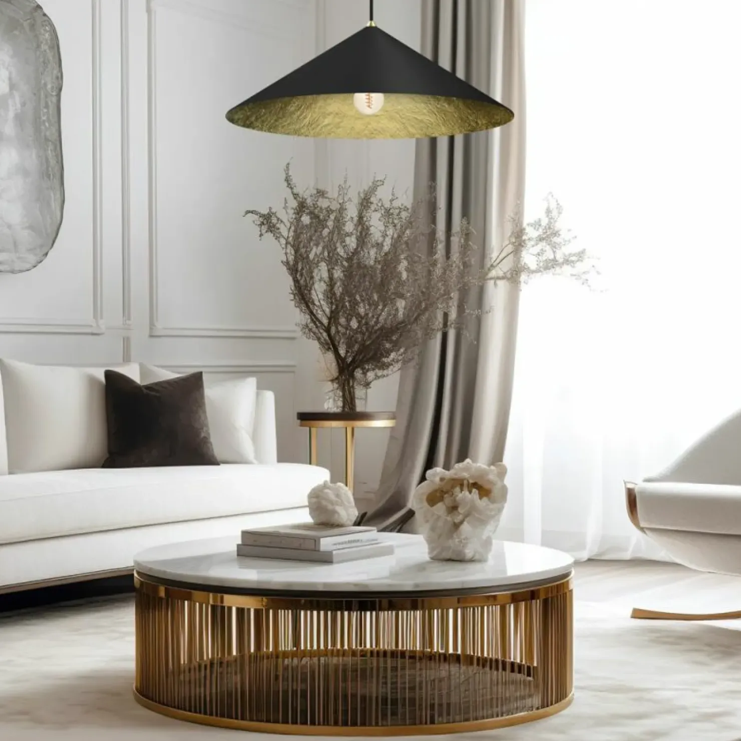 Best Sale Sklep Kaja Nowoczesna, duża lampa wisząca ⌀70cm MLP0646 FUJI | Kaja Oświetlenie