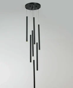 Discount Sklep Kaja Nowoczesna lampa do stylowego salonu LP-894/7P BK z serii LUNGO | Kaja