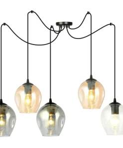 Best Sale Sklep Kaja Nowoczesna lampa pająk z kolorowymi kloszami 759/5 LEVEL | Kaja