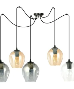 Best Sale Sklep Kaja Nowoczesna lampa pająk z kolorowymi kloszami 759/5 LEVEL | Kaja