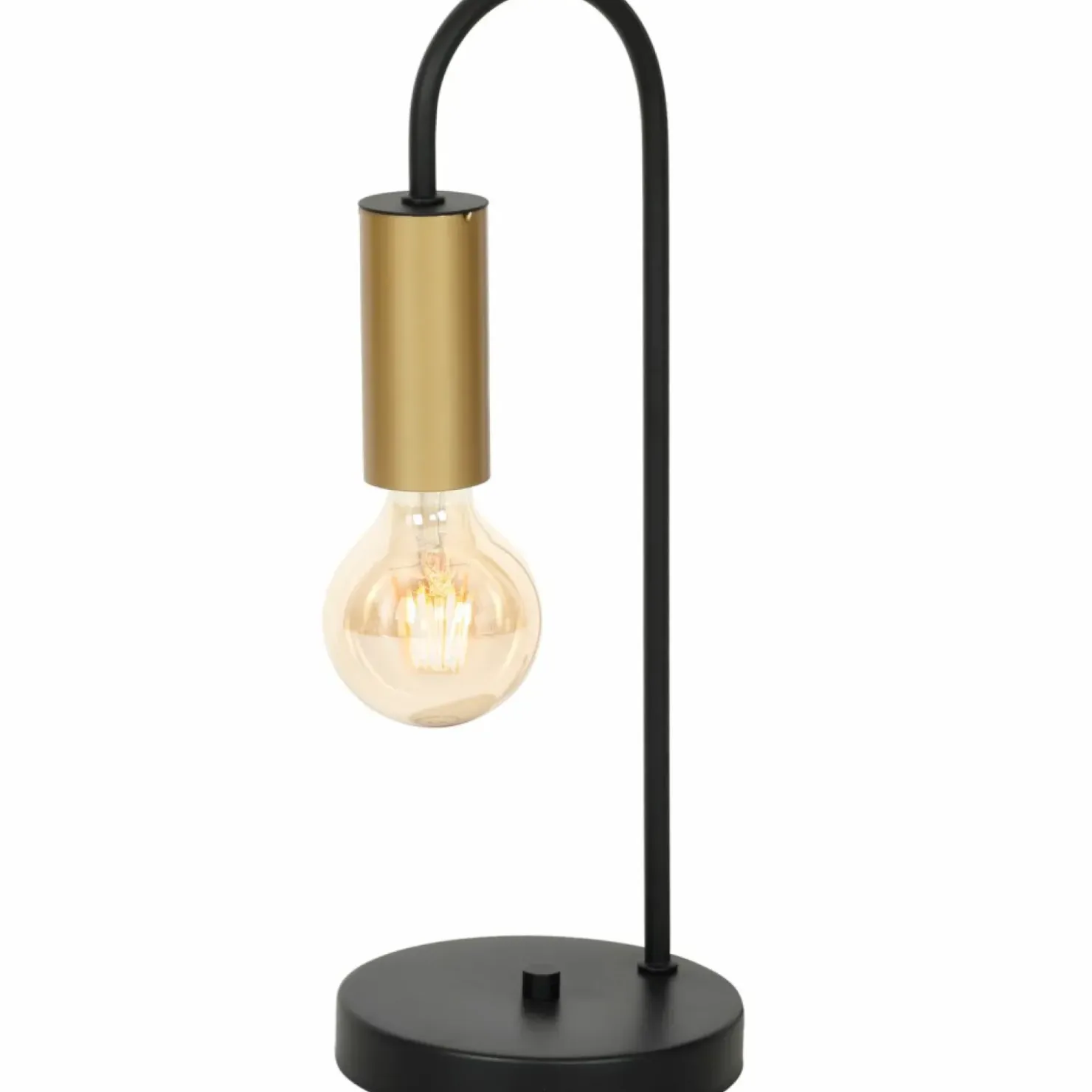 Nowoczesna lampa stołowa ze złotą oprawką LX 0508 z serii LOPPE | Kaja*Sklep Kaja New