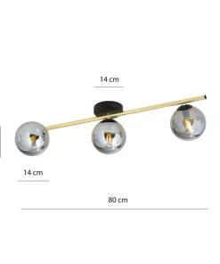 Sale Sklep Kaja Nowoczesna lampa sufitowa do korytarza 1246/3 z serii SPLENDI | Kaja