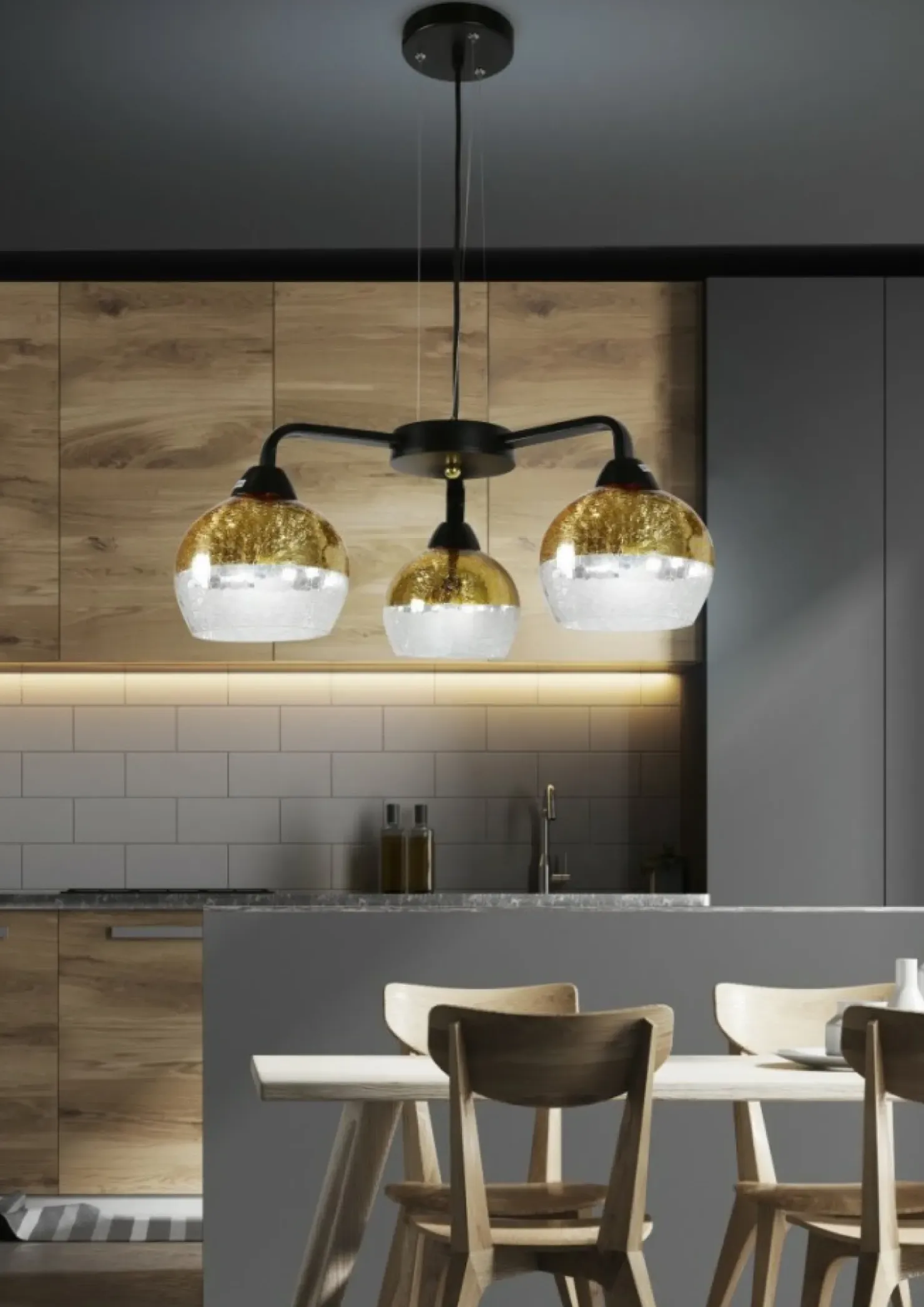 Nowoczesna lampa wisząca do salonu 33-57259 CROMINA | Kaja Oświetlenie*Sklep Kaja Hot