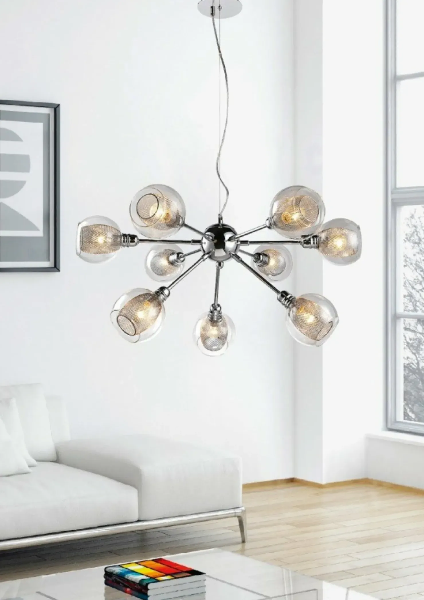 Cheap Sklep Kaja Nowoczesna lampa wisząca do salonu 39-65018 DIXI | Kaja Oświetlenie chrom