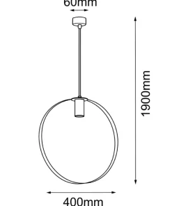 Shop Sklep Kaja Nowoczesna lampa wisząca do kuchni ⌀40cm ANT 5153 ORTIGA | Kaja