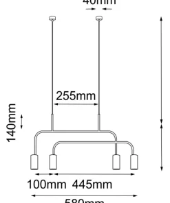 Flash Sale Sklep Kaja Nowoczesna lampa wisząca do oświetlenia stołu ANT 8839 VAI | Kaja