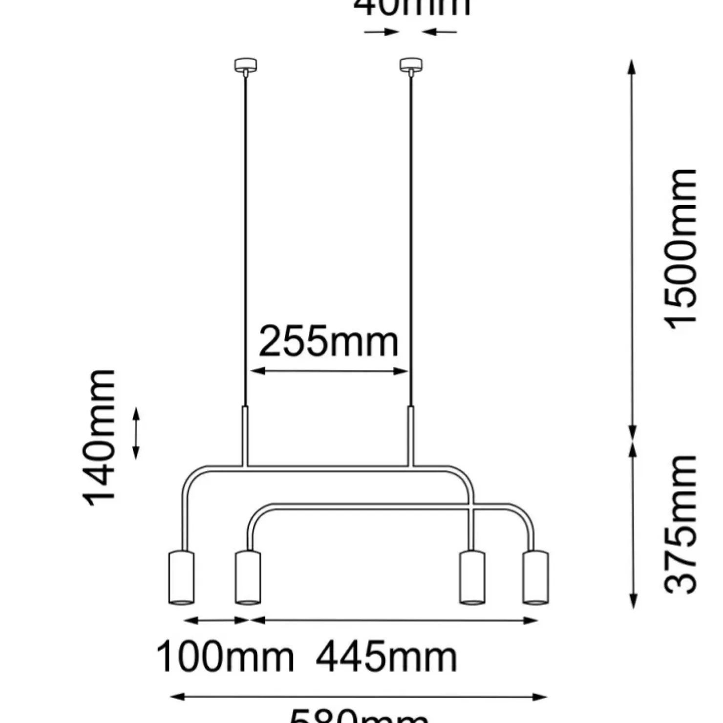 Flash Sale Sklep Kaja Nowoczesna lampa wisząca do oświetlenia stołu ANT 8839 VAI | Kaja