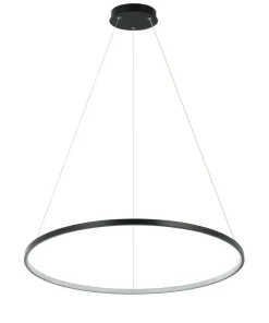 Online Sklep Kaja Nowoczesna lampa wisząca koło ⌀66cm LP-909/1P M BK CCT RING | Kaja