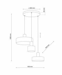 Flash Sale Sklep Kaja Nowoczesna lampa wisząca w stylu industrialnym TK 5729 z serii ALVARO