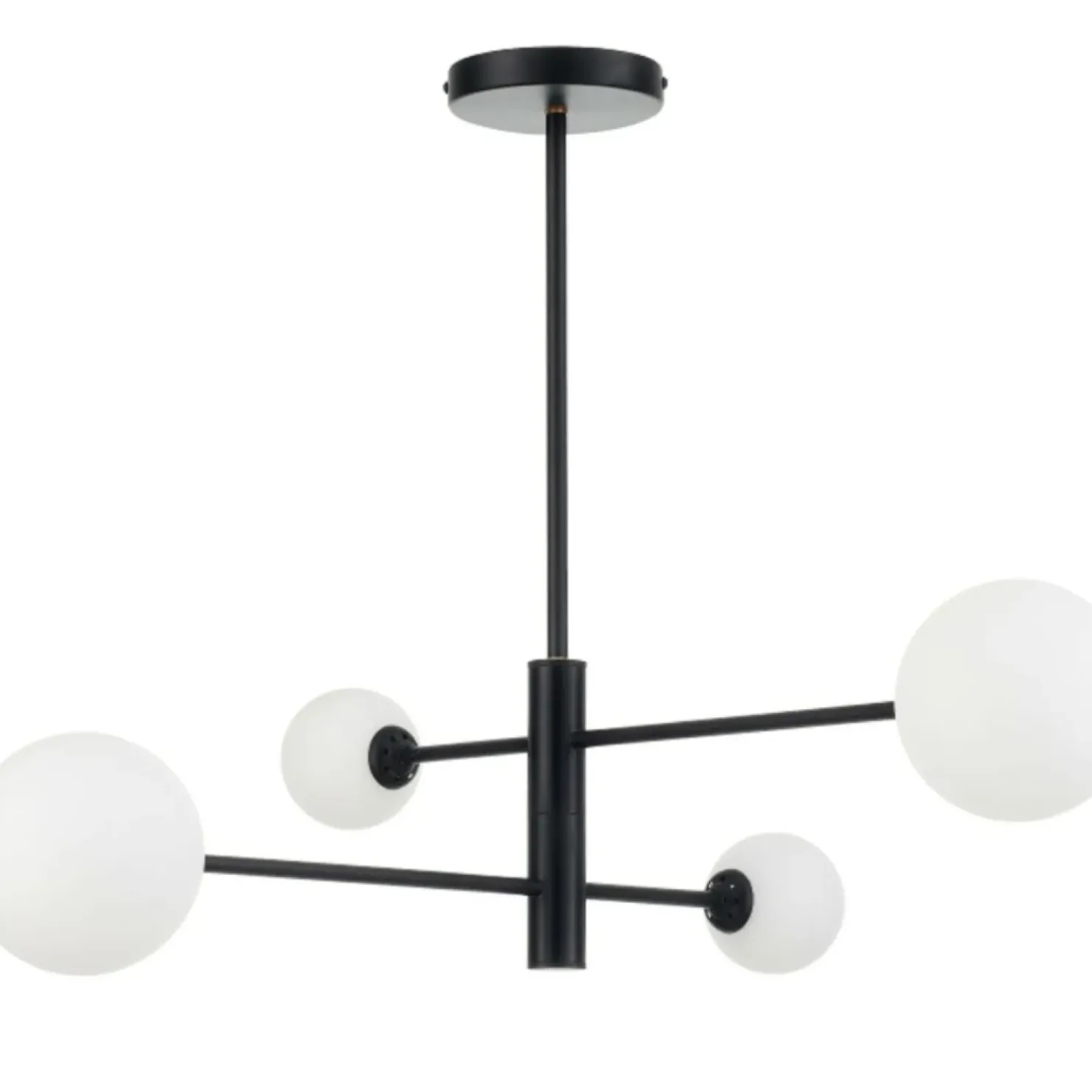 Store Sklep Kaja Nowoczesna lampa z obrotowymi ramionami LP-002/4P BK z serii DORADO