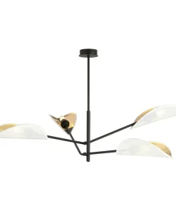 Flash Sale Sklep Kaja Nowoczesna lampa z osłonkami w kształci liści 1159/4 VENE | Kaja