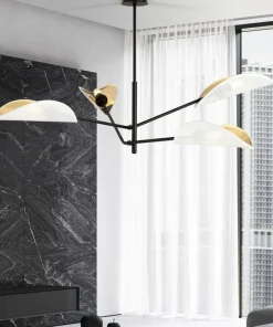Flash Sale Sklep Kaja Nowoczesna lampa z osłonkami w kształci liści 1159/4 VENE | Kaja