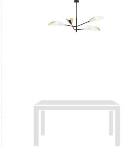 Flash Sale Sklep Kaja Nowoczesna lampa z osłonkami w kształci liści 1159/4 VENE | Kaja