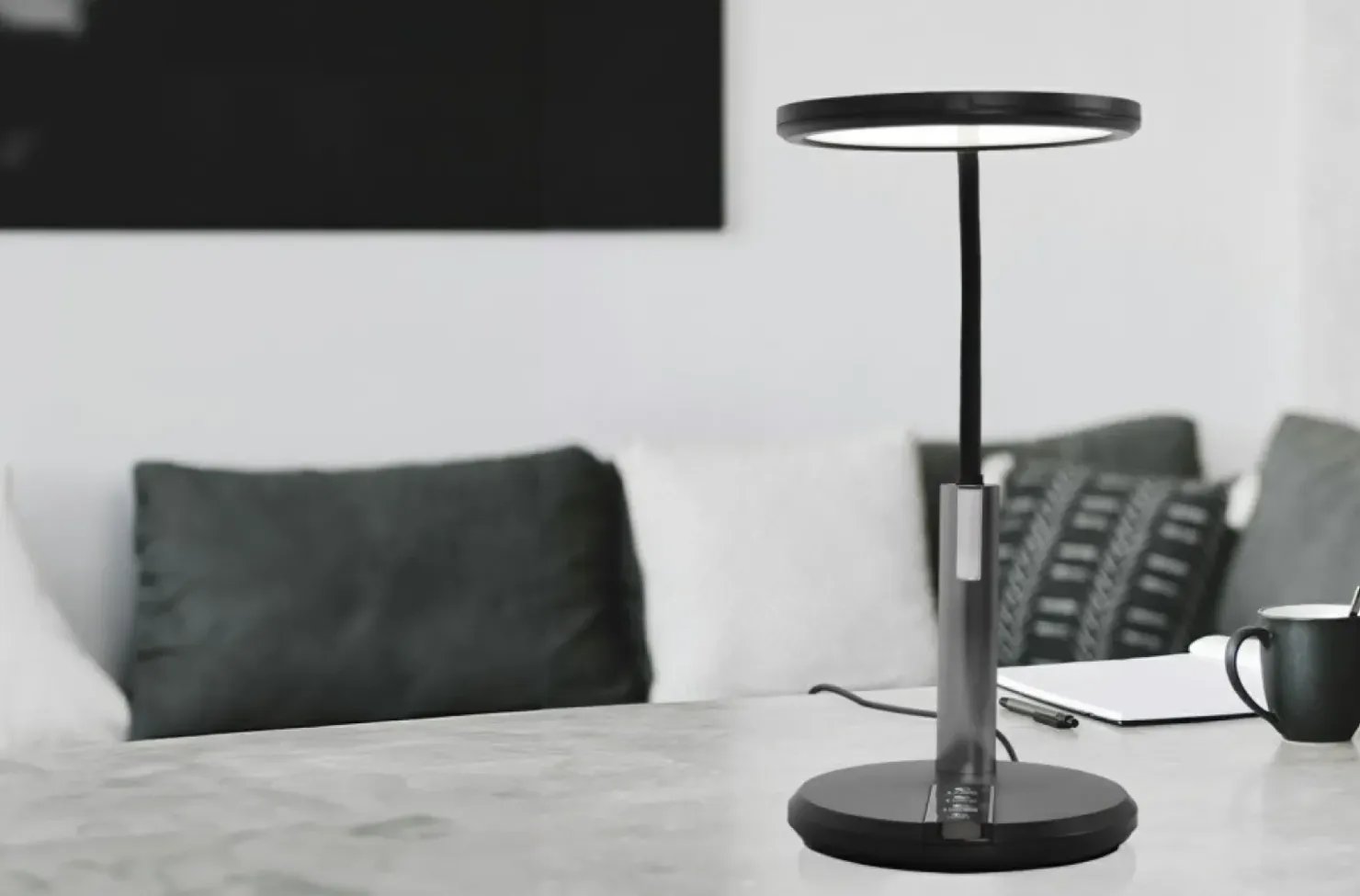 Nowoczesna lampka biurkowa LED 12W K-BL1513A z serii ERIS*Sklep Kaja New