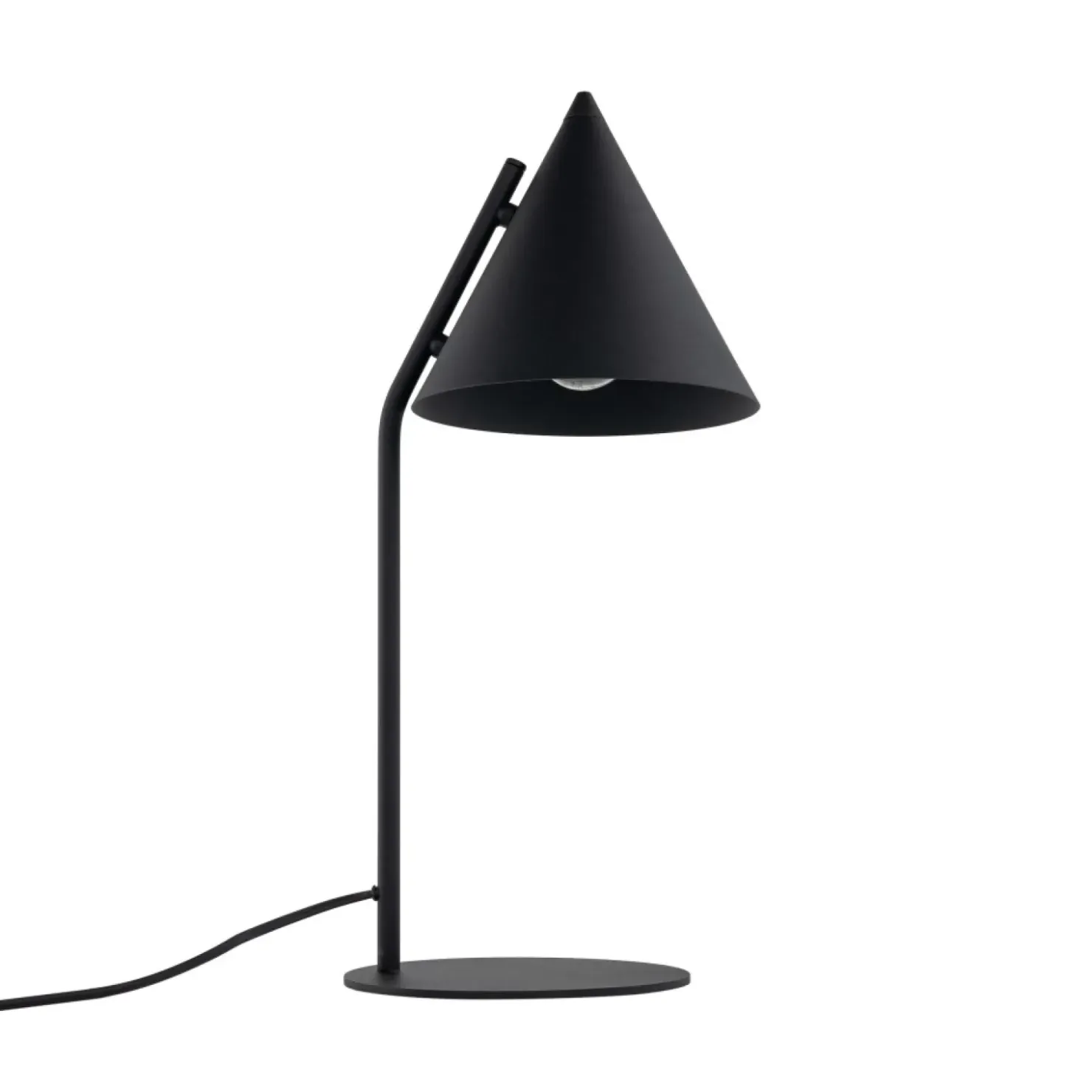 Nowoczesna lampka stołowa - stożek TK 16009 CONO BLACK | Kaja*Sklep Kaja Sale
