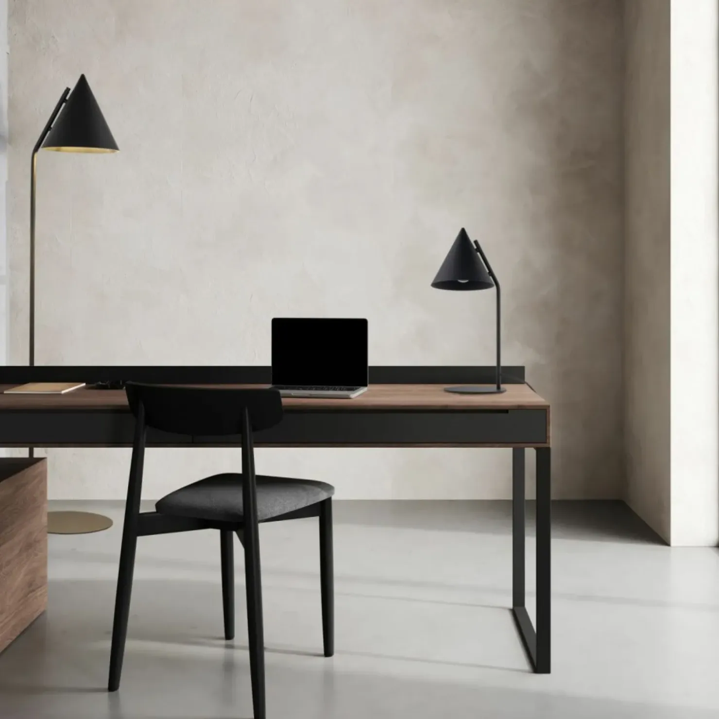 Nowoczesna lampka stołowa - stożek TK 16009 CONO BLACK | Kaja*Sklep Kaja Sale