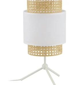Nowoczesna lampka z ratanowym abażurem TK 6565 BOHO | Kaja Oświetlenie*Sklep Kaja Discount