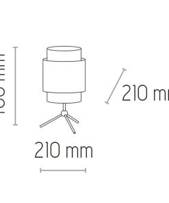 Nowoczesna lampka z ratanowym abażurem TK 6565 BOHO | Kaja Oświetlenie*Sklep Kaja Discount