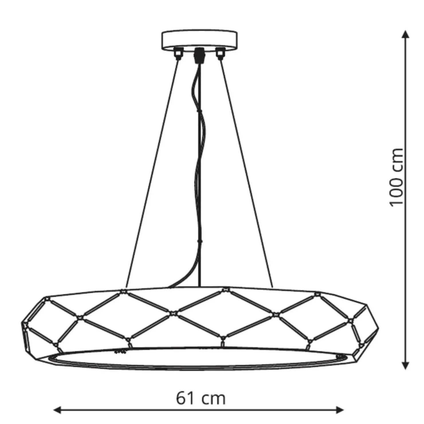 Hot Sklep Kaja Nowoczesna, ledowa lampa do salonu LP-8069/1P LED GD z serii REUS