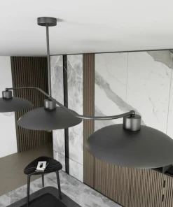 Nowoczesna, potrójna lampa do kuchni 1353/3 FOSTER 3 BLACK | Kaja*Sklep Kaja Cheap