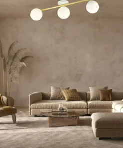Outlet Sklep Kaja Nowoczesna, prosta lampa sufitowa do salonu 1249/3 z serii SPLENDI