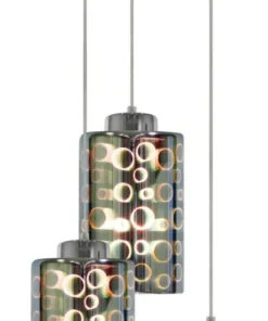 Nowoczesna, srebrna lampa wisząca 33-57747 NOCTURNO | Kaja Oświetlenie*Sklep Kaja Fashion