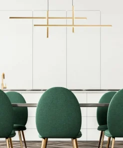 Store Sklep Kaja Nowoczesne nad stół w salonie 22008P-BK/GD EDGE | Kaja