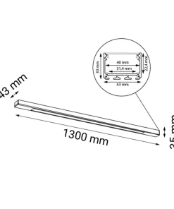 Nowoczesny plafon LED do korytarza 130cm 4000K ANT 8655 HAKODA | Kaja*Sklep Kaja Fashion