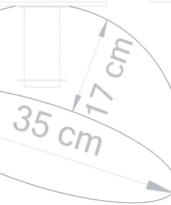 Online Sklep Kaja Nowoczesny plafon natynkowy typu kopuła SIG 32466 - SFERA 35 B/ZŁ