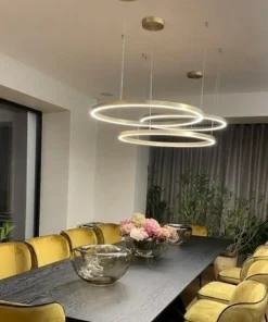 Best Sklep Kaja Nowoczesny żyrandol LED do sypialni LP-033/1P S GD z serii MIDWAY