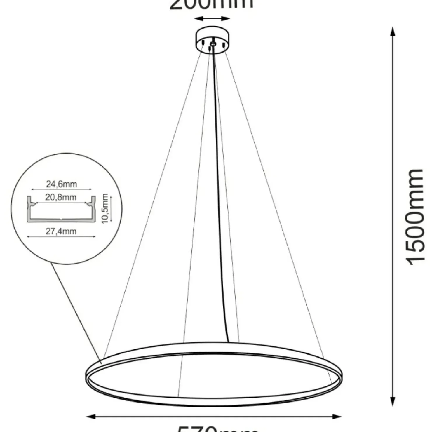 Sale Sklep Kaja Obręcz LED w złotym kolorze ⌀57cm 4000K ANT 5325 z serii AGA