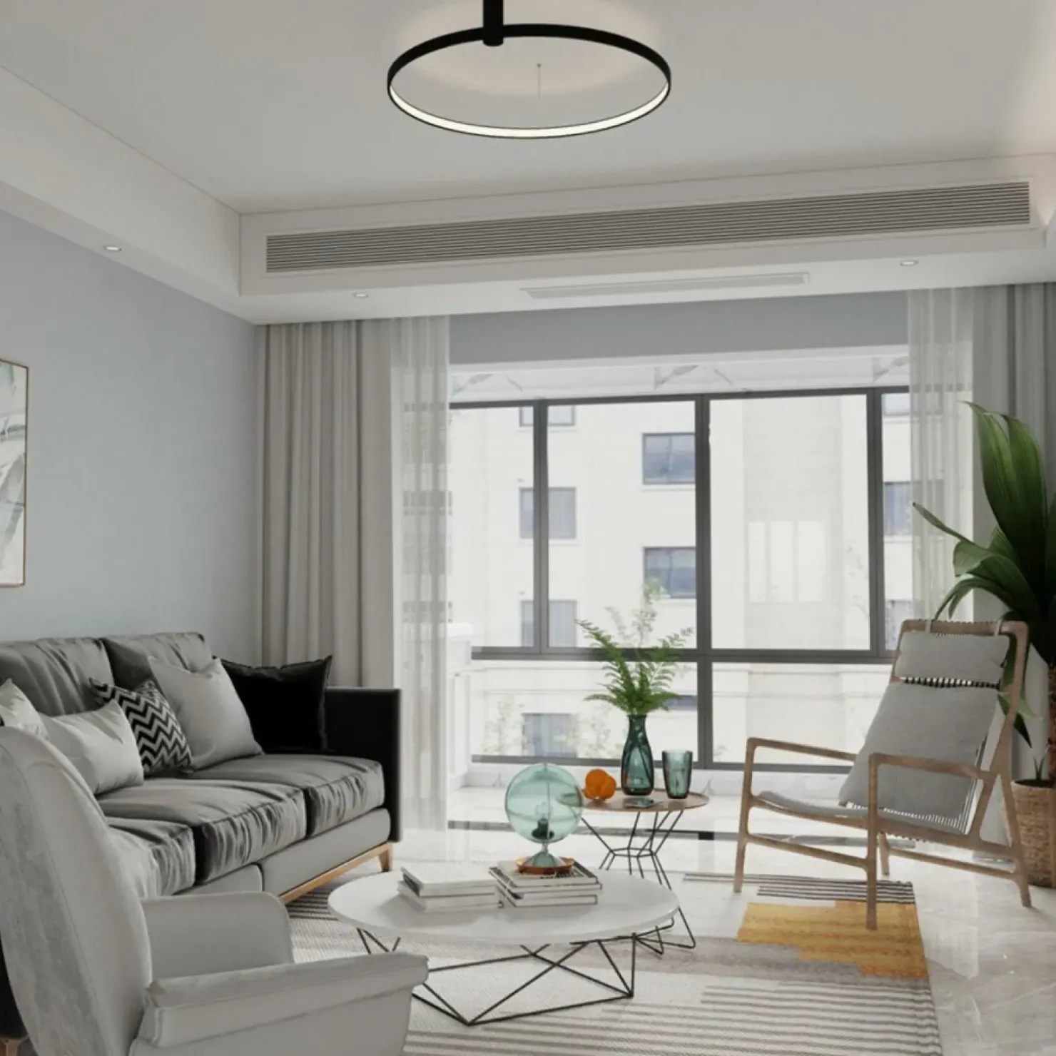 Outlet Sklep Kaja Obręcz ze światłem LED 3000K ⌀60cm LP-909/1C S BK RING | Kaja