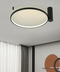 Outlet Sklep Kaja Obręcz ze światłem LED 3000K ⌀60cm LP-909/1C S BK RING | Kaja