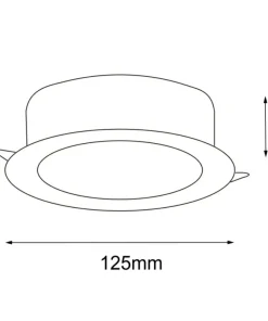 Oczko podtynkowe LED IP44 4000K ANT 8579 z serii TOTTO*Sklep Kaja Fashion