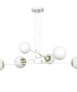 Store Sklep Kaja Okazała biała lampa wisząca z dużym gwintem 967/6 | Kaja Oświetlenie