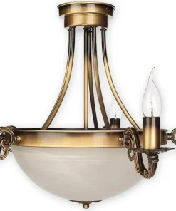 Okazała lampa antyczne złoto O2135 W7 PAT ARKADIA PLUS | Kaja*Sklep Kaja Cheap