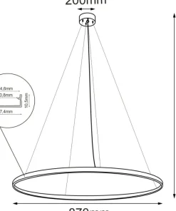 Cheap Sklep Kaja Okazała lampa LED obręcz ⌀87cm 4000K ANT 5335 z serii AGA